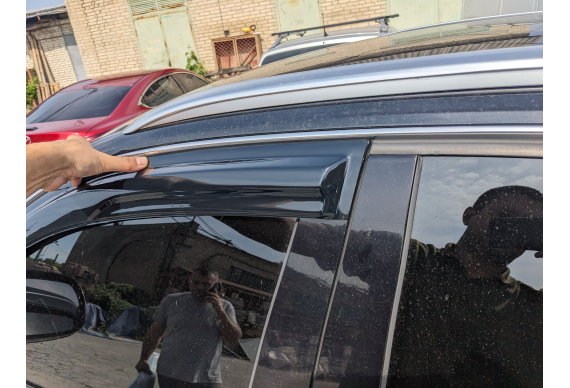Дефлектори HAVOC накладні для Audi Q5 2008-2017