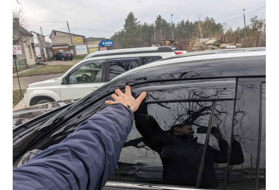 Дефлектори HAVOC накладні для Toyota Highlander 2019 -> 