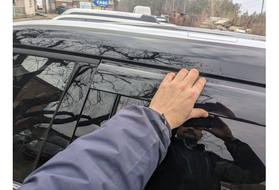 Дефлектори HAVOC накладні для Toyota Highlander 2019 -> 