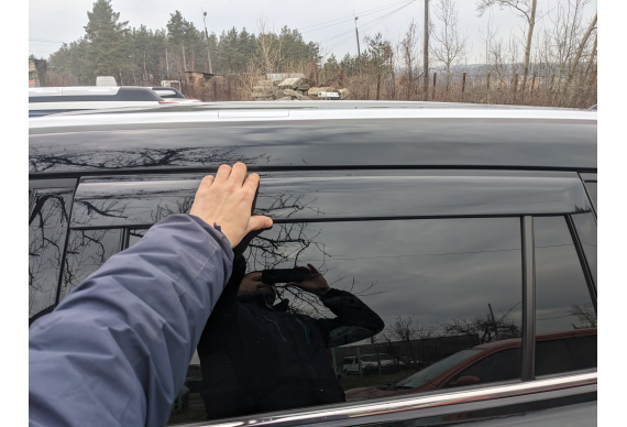 Дефлектори HAVOC накладні для Toyota Highlander 2019 -> 