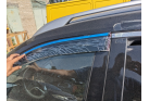 Дефлектори HAVOC накладні для Nissan Rogue/X-Trail 2014-2021 з Хромованим Молдингом
