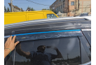 Дефлектори HAVOC накладні для Nissan Rogue/X-Trail 2014-2021 з Хромованим Молдингом