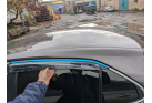 Дефлектори HAVOC накладні для Toyota Camry 70 2018 -> з Хромованим Молдингом