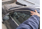 Дефлектори HAVOC накладні для VW Touareg 2010-2018 з Хром Молдингом