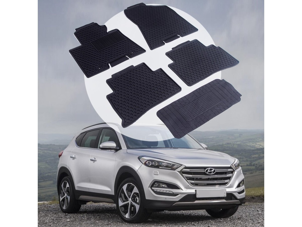 Hyundai Tucson c 2015 Оригінальні килимки HAVOC гумові в салон повний комплект