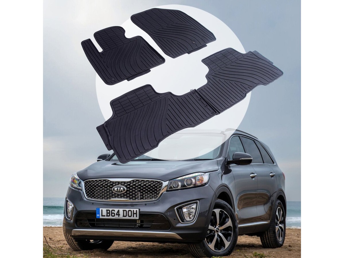 Kia Sorento з 2015 Оригінальні килимки HAVOC гумові в салон повний комплект