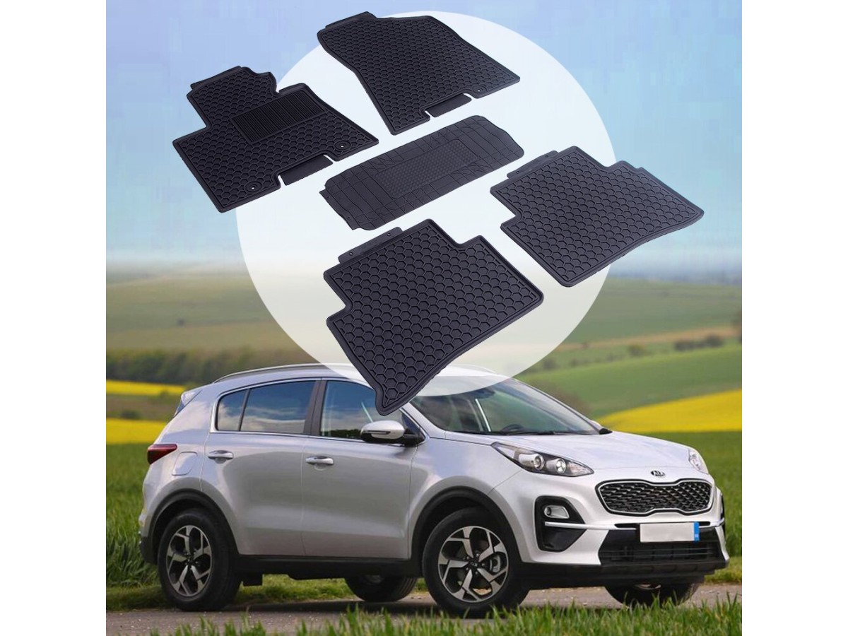 Kia Sportage c 2015 Оригінальні килимки HAVOC гумові в салон повний комплект