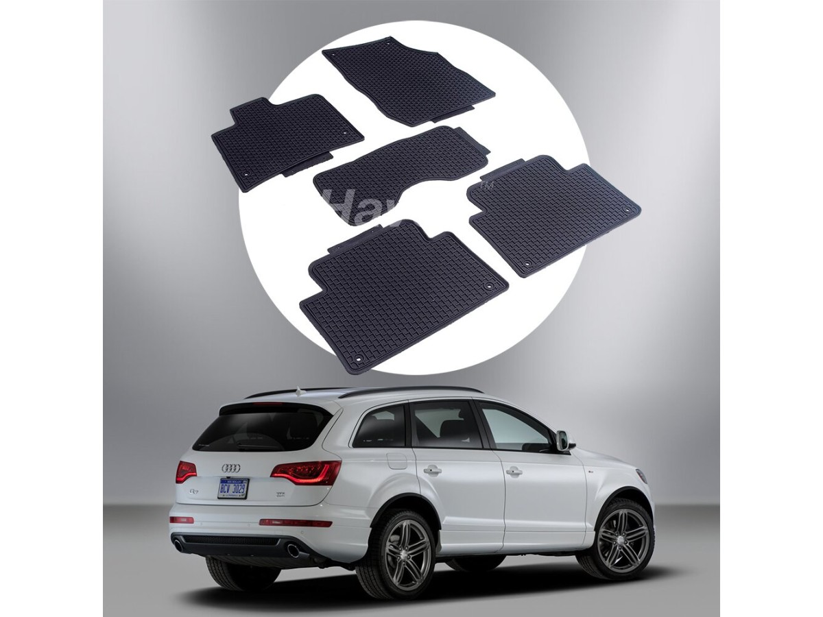 Audi Q7 2006 - 2015 Оригінальні килимки HAVOC гумові в салон повний комплект