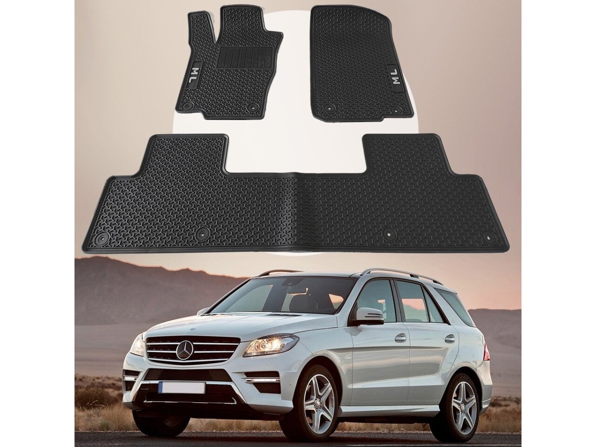 Mercedes ML W-166 2011-2019 Оригінальні килимки HAVOC гумові в салон повний комплект