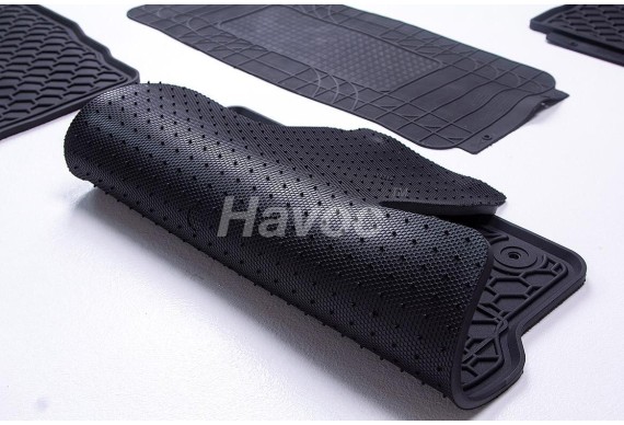 Mitsubishi Outlander c 2012 Оригінальні килимки HAVOC гумові в салон повний комплект