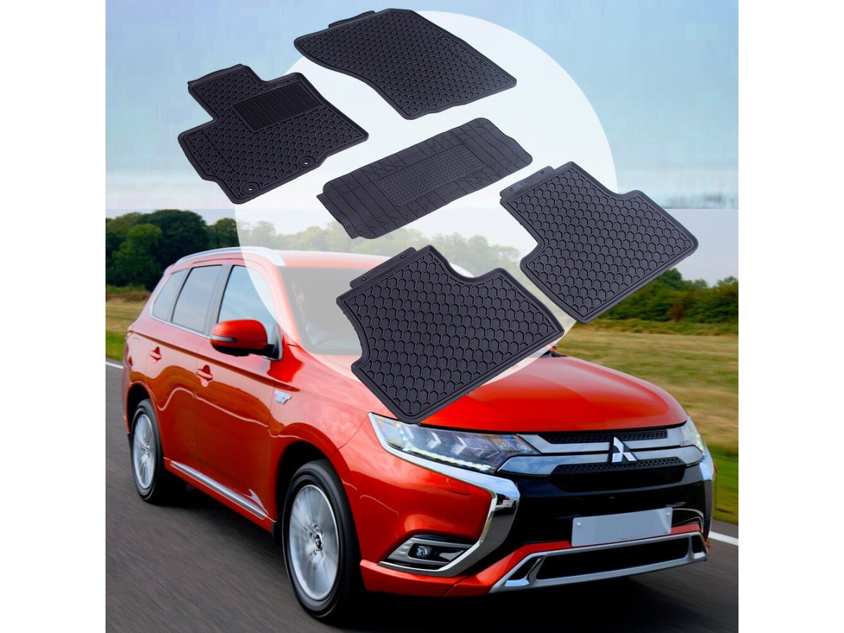 Mitsubishi Outlander c 2012 Оригінальні килимки HAVOC гумові в салон повний комплект