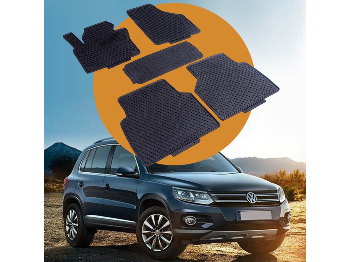 VW Tiguan з 2007 по 2016 Оригінальні килимки HAVOC гумові в салон повний комплект
