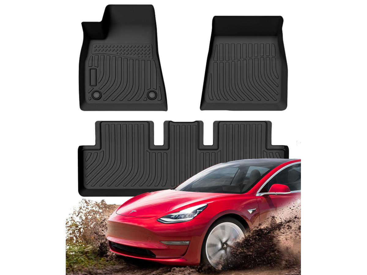Килимки Tesla Model 3 2017–2024 HAVOC Maximum Coverage